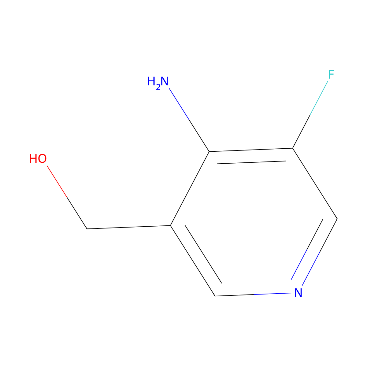 (4-Amino-5-fluoropyridin-3-yl)methanol molecular structure, CAS 1823913-67-2