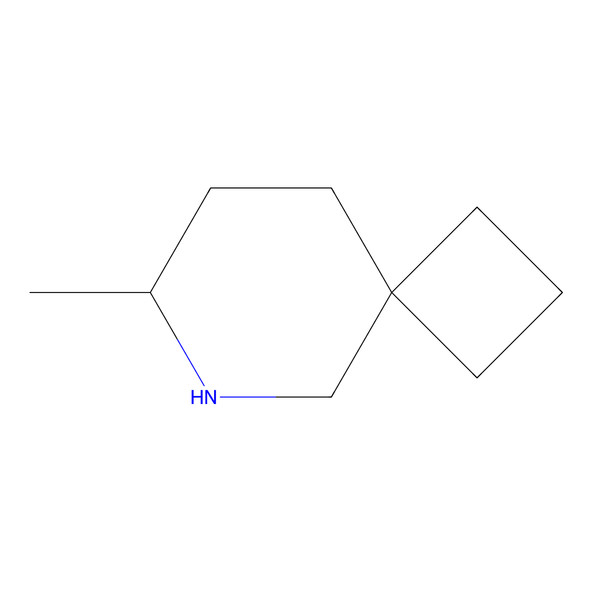 7-Methyl-6-azaspiro[3.5]nonane molecular structure, CAS 1823914-27-7