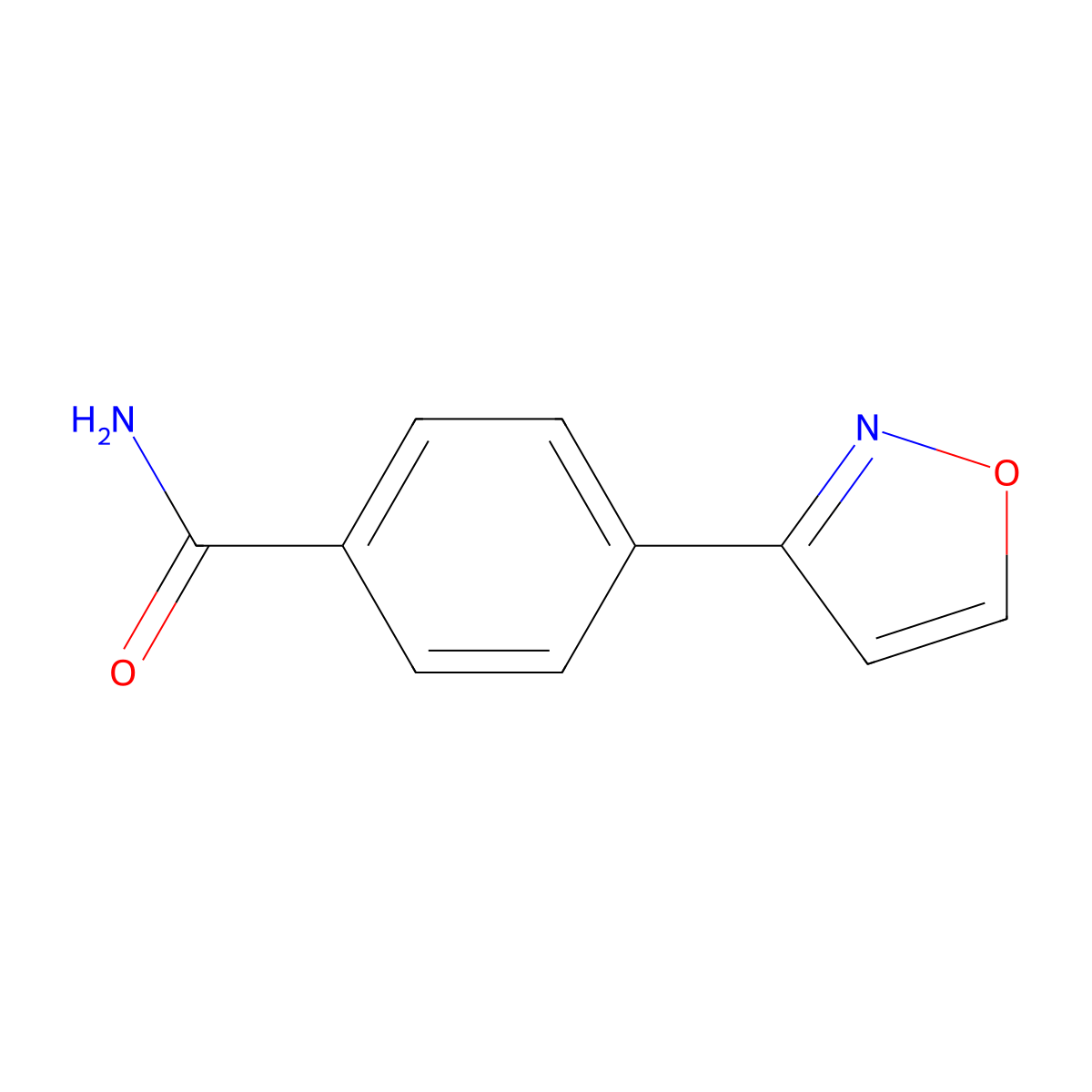 4-(Isoxazol-3-yl)benzamide molecular structure, CAS 1823914-28-8