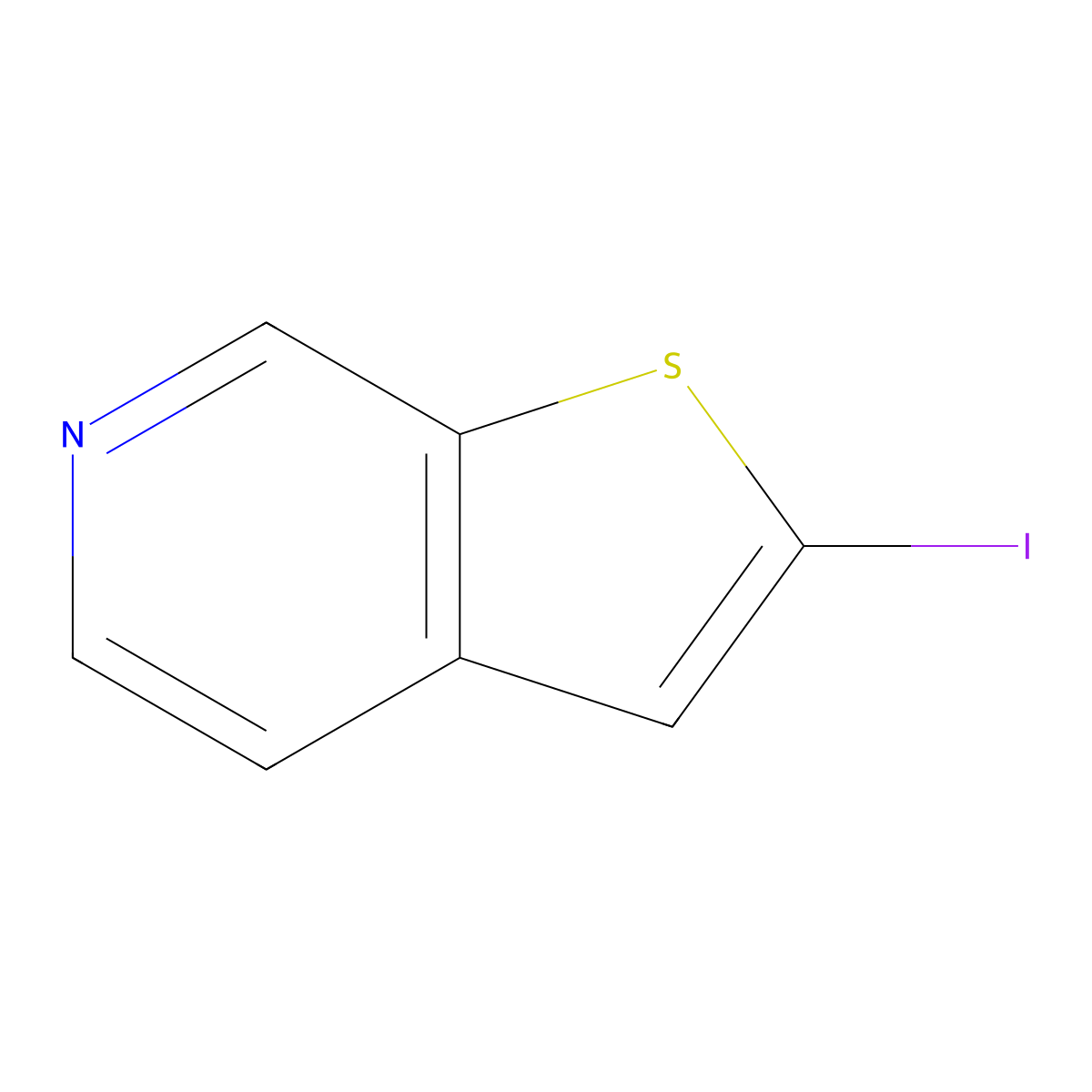 2-Iodothieno[2,3-c]pyridine molecular structure, CAS 1823914-47-1