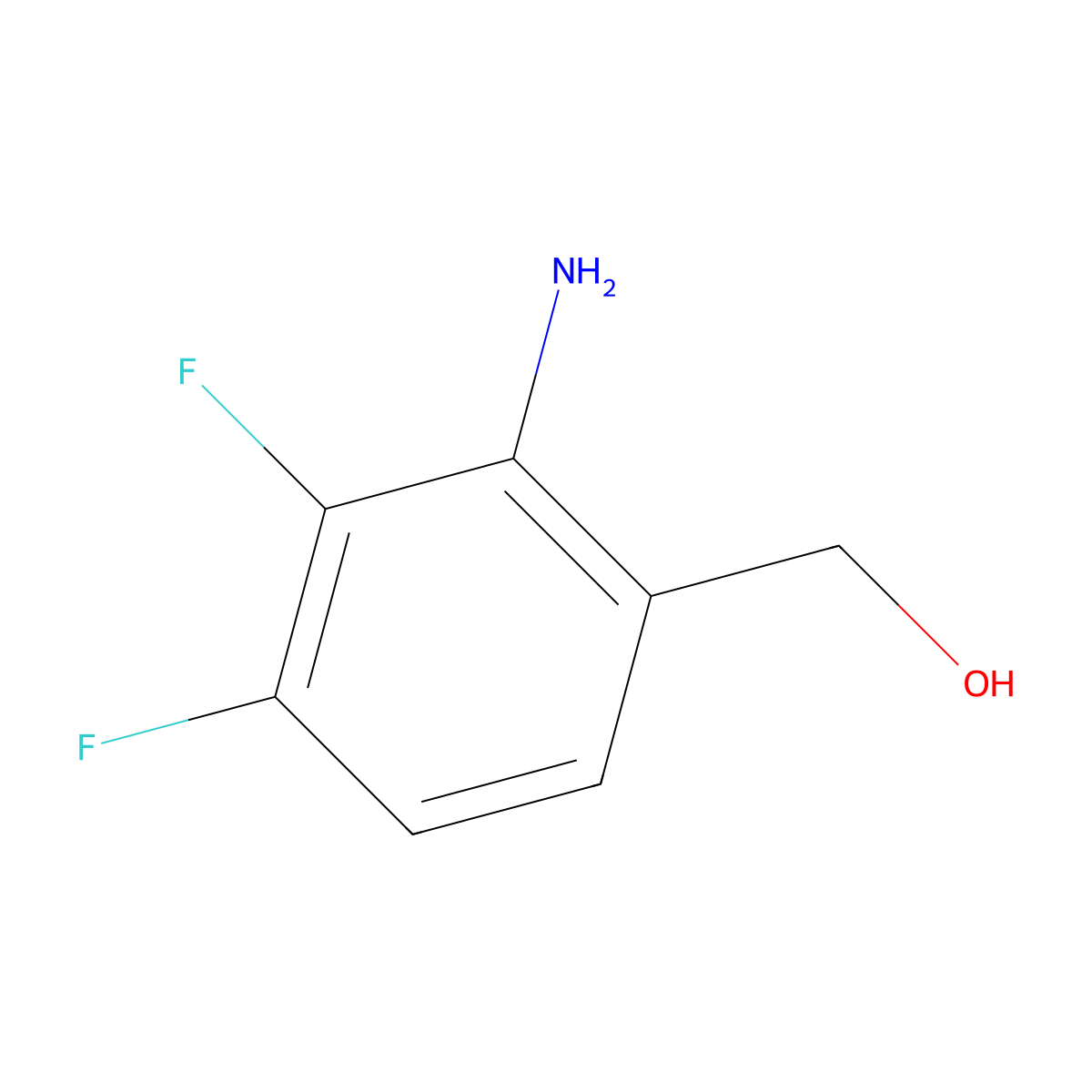 (2-Amino-3,4-difluorophenyl)methanol molecular structure, CAS 1823914-87-9