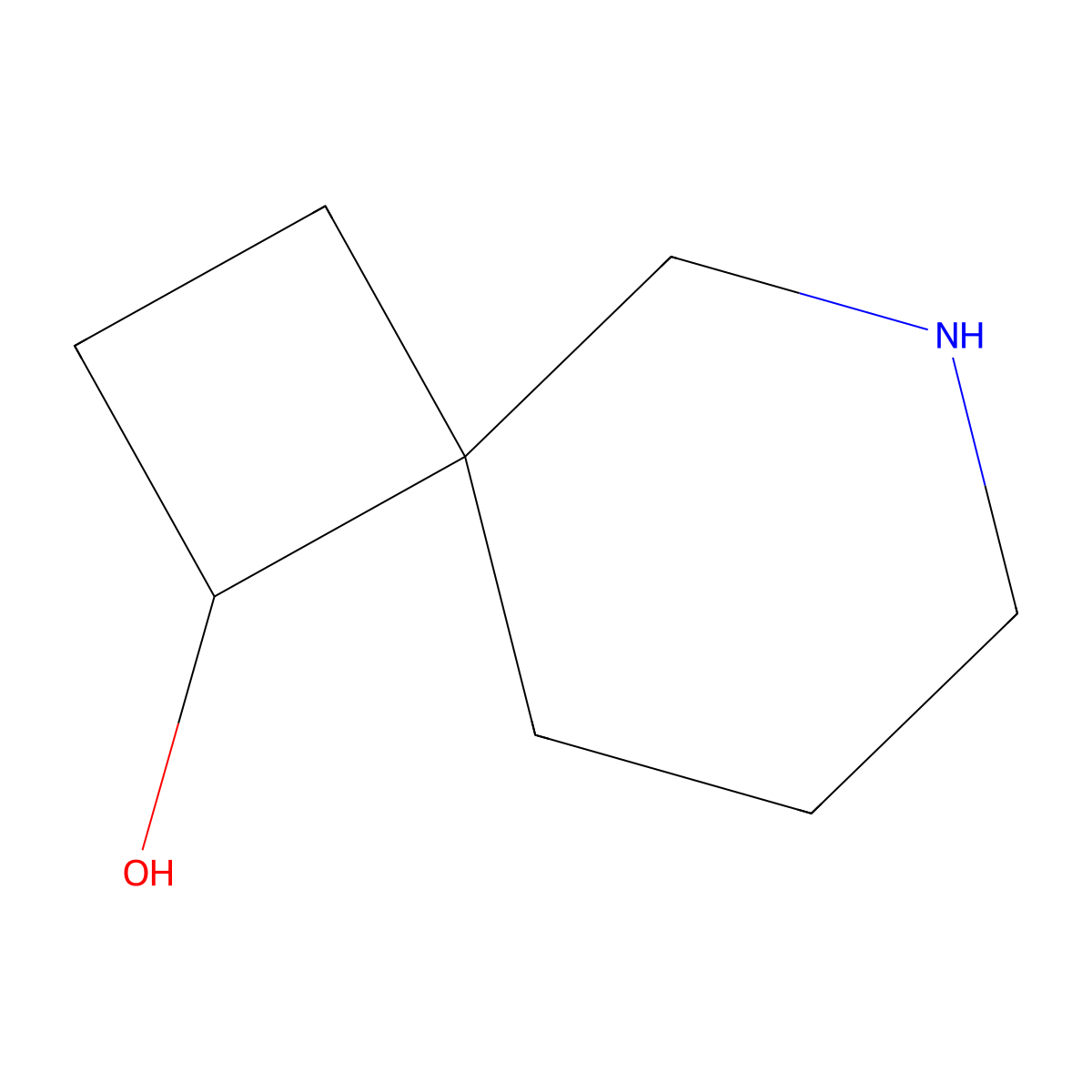 6-Azaspiro[3.5]nonan-1-ol molecular structure, CAS 1823916-43-3