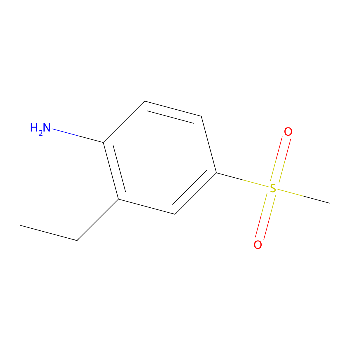 2-Ethyl-4-(methylsulfonyl)aniline molecular structure, CAS 1823917-84-5
