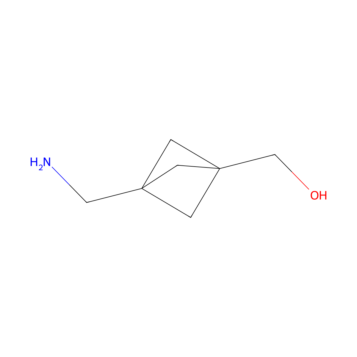 3-(Aminomethyl)bicyclo[1.1.1]pentan-1-methanol molecular structure, CAS 1823918-02-0