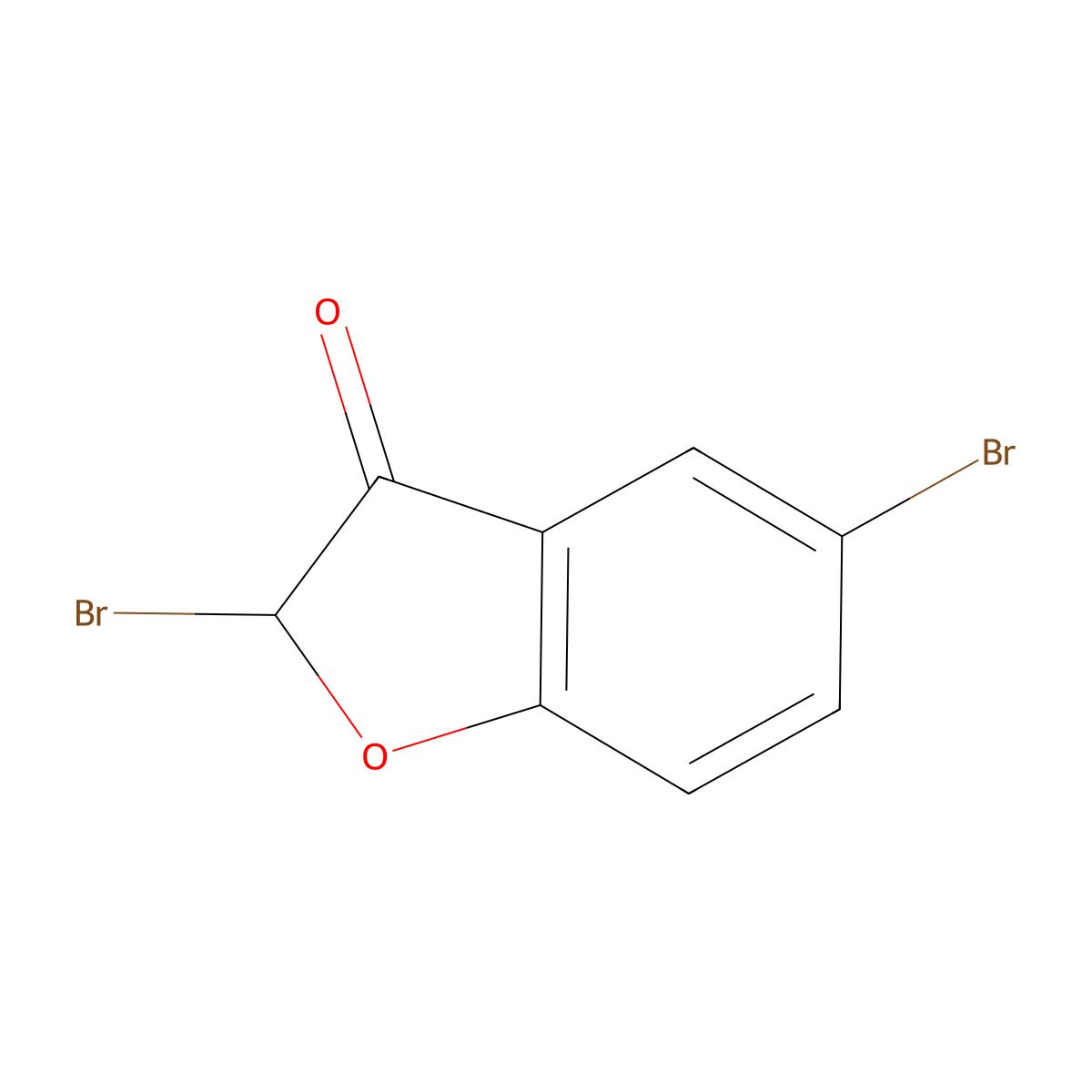 2,5-Dibromobenzo[b]furan-3(2H)-one molecular structure, CAS 1823918-46-2