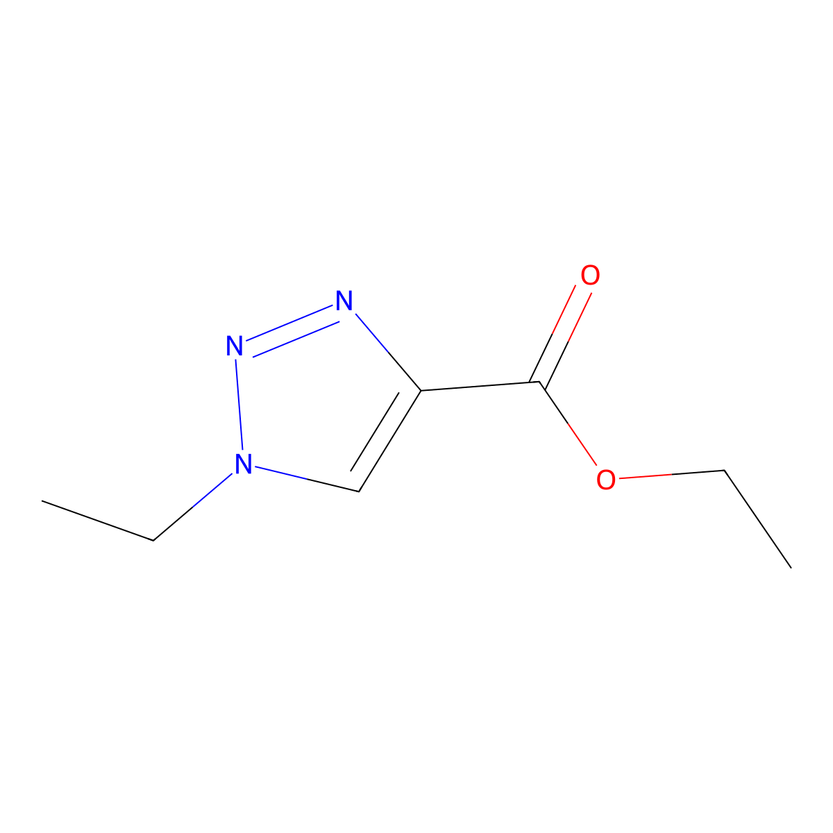 Ethyl 1-Ethyl-1H-1,2,3-triazole-4-carboxylate molecular structure, CAS 1823918-48-4
