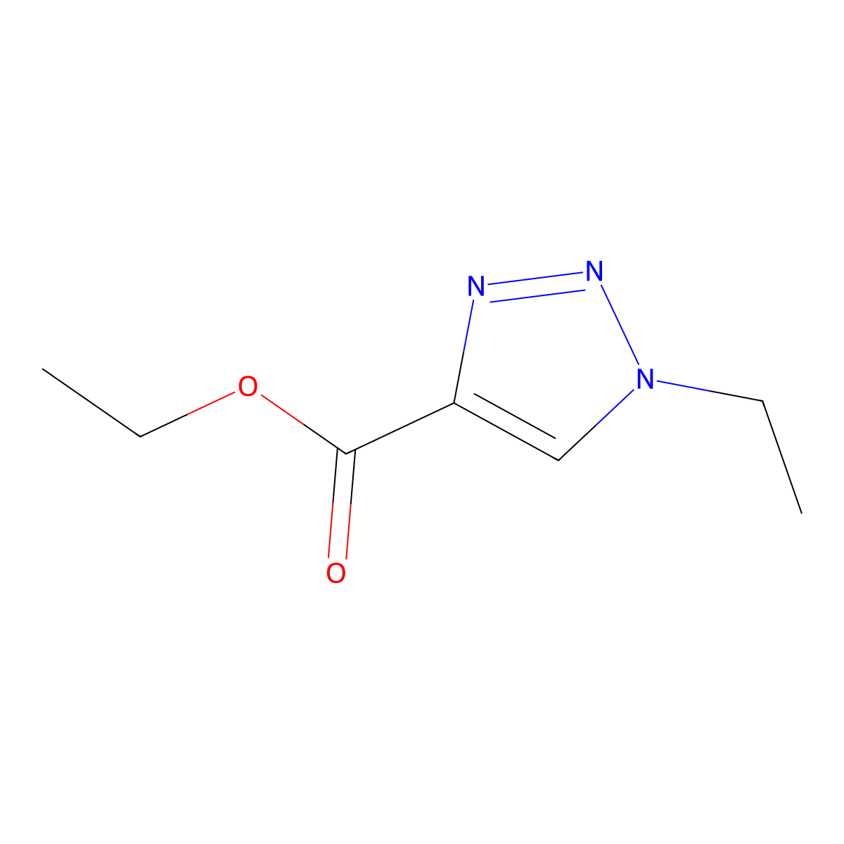 Ethyl 1-Ethyl-1H-1,2,3-triazole-4-carboxylate molecular structure, CAS 1823918-48-4