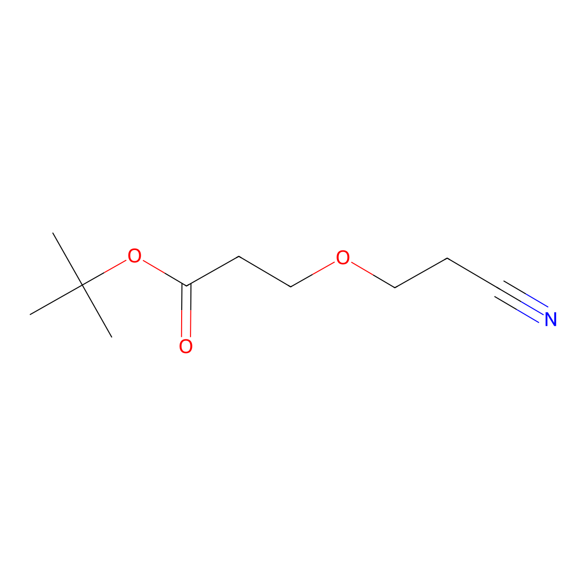tert-Butyl 3-(2-cyanoethoxy)propanoate molecular structure, CAS 1823918-70-2