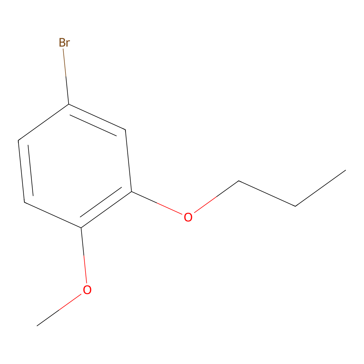 4-Bromo-1-methoxy-2-propoxybenzene molecular structure, CAS 1823919-71-6