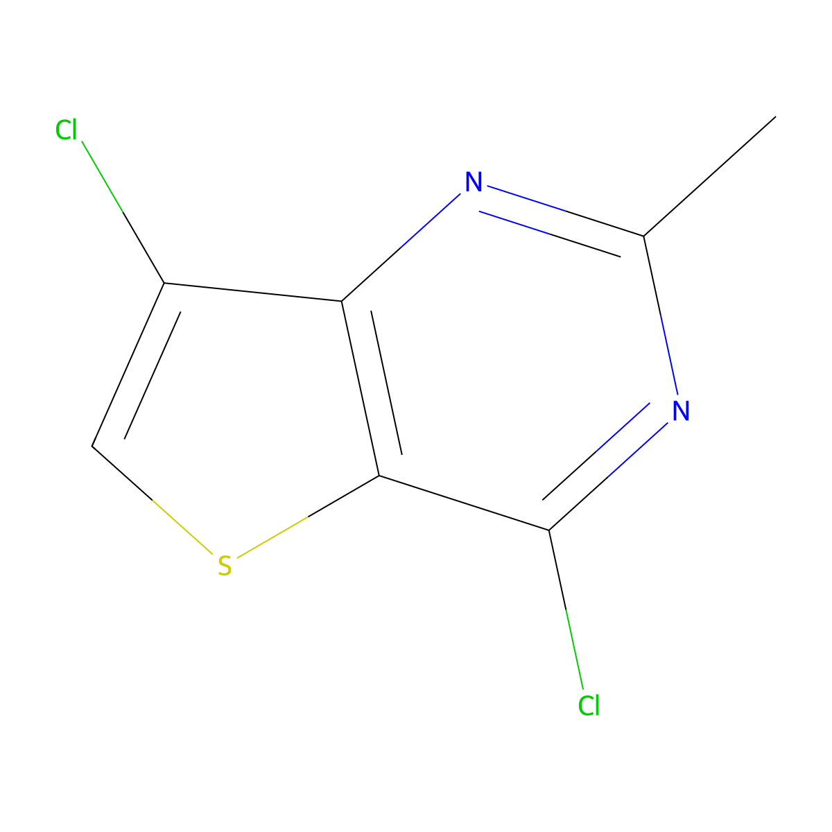 4,7-Dichloro-2-methylthieno[3,2-d]pyrimidine molecular structure, CAS 1823921-18-1