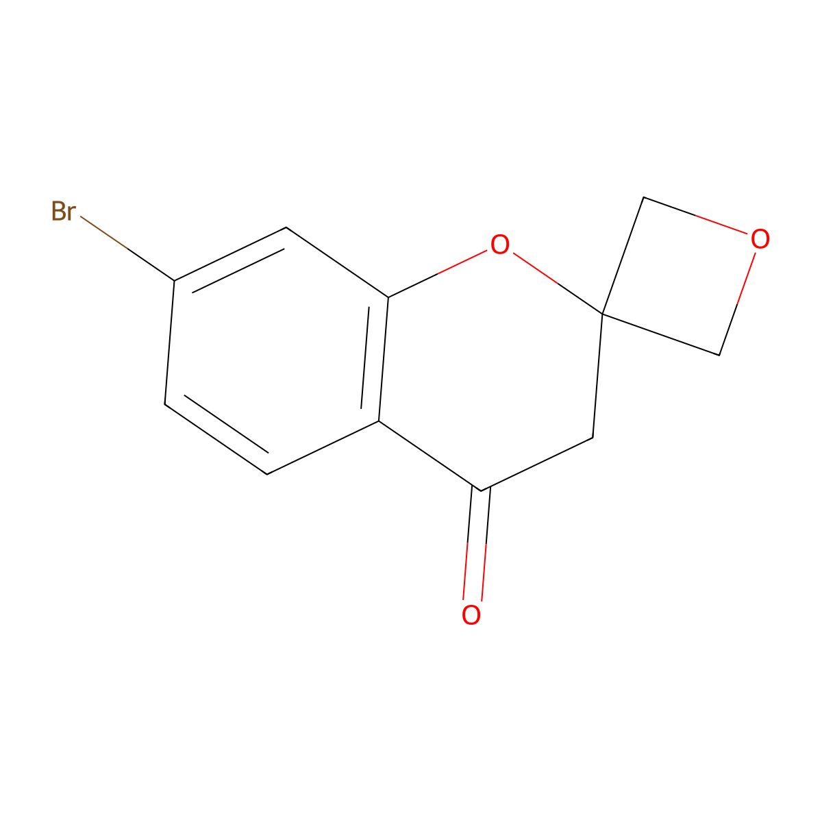 7-Bromospiro[chromane-2,3'-oxetan]-4-one molecular structure, CAS 1823924-36-2
