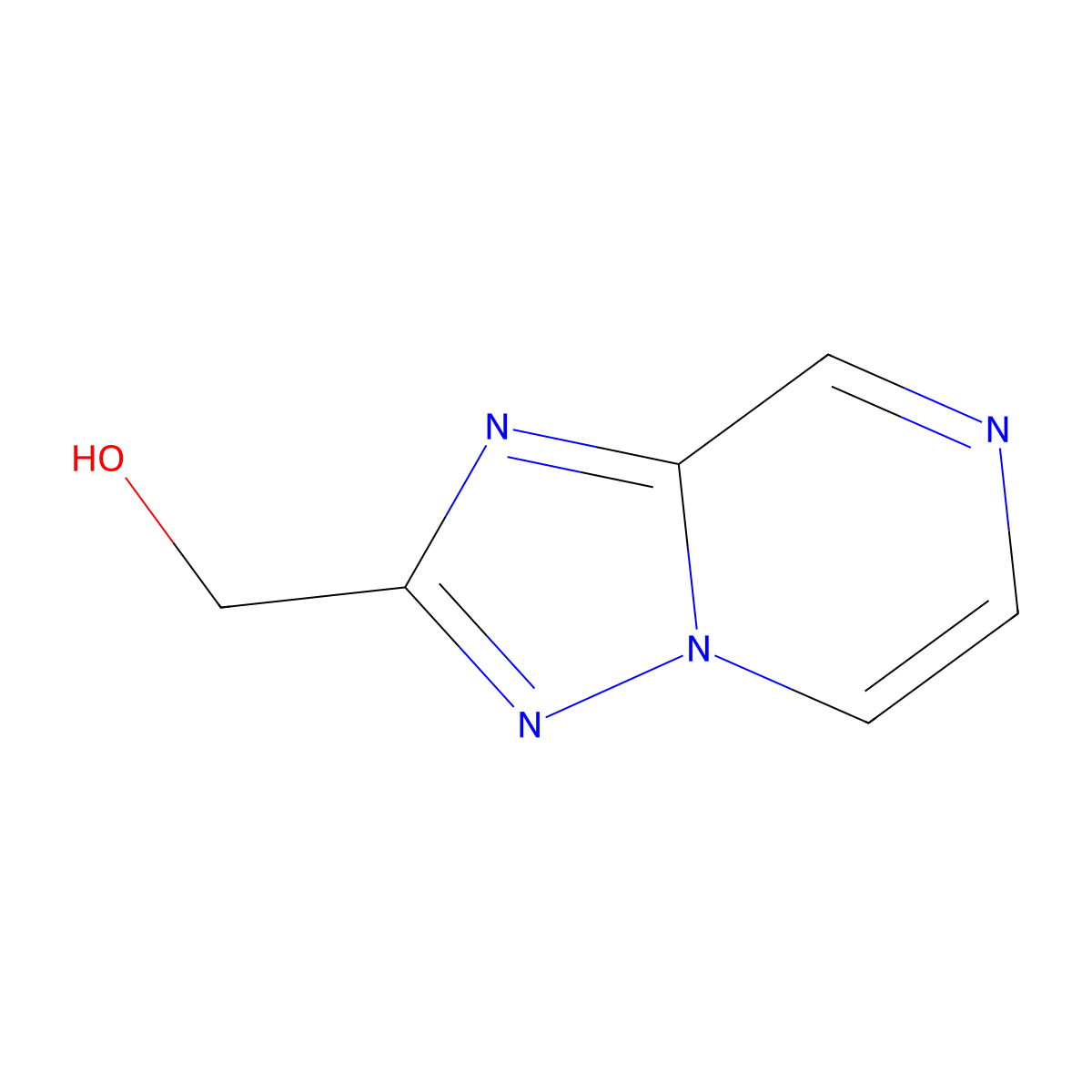 ((1,2,4)Triazolo(1,5-a)pyrazin-2-yl)methanol molecular structure, CAS 1823925-32-1