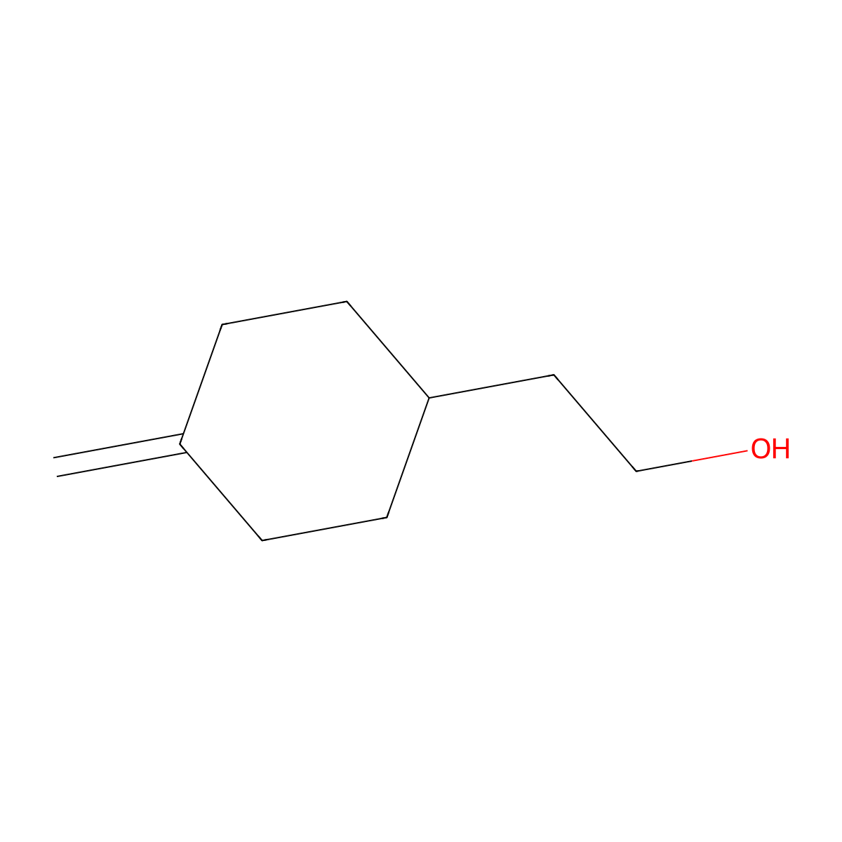 2-(4-Methylidenecyclohexyl)ethan-1-ol molecular structure, CAS 1823926-83-5