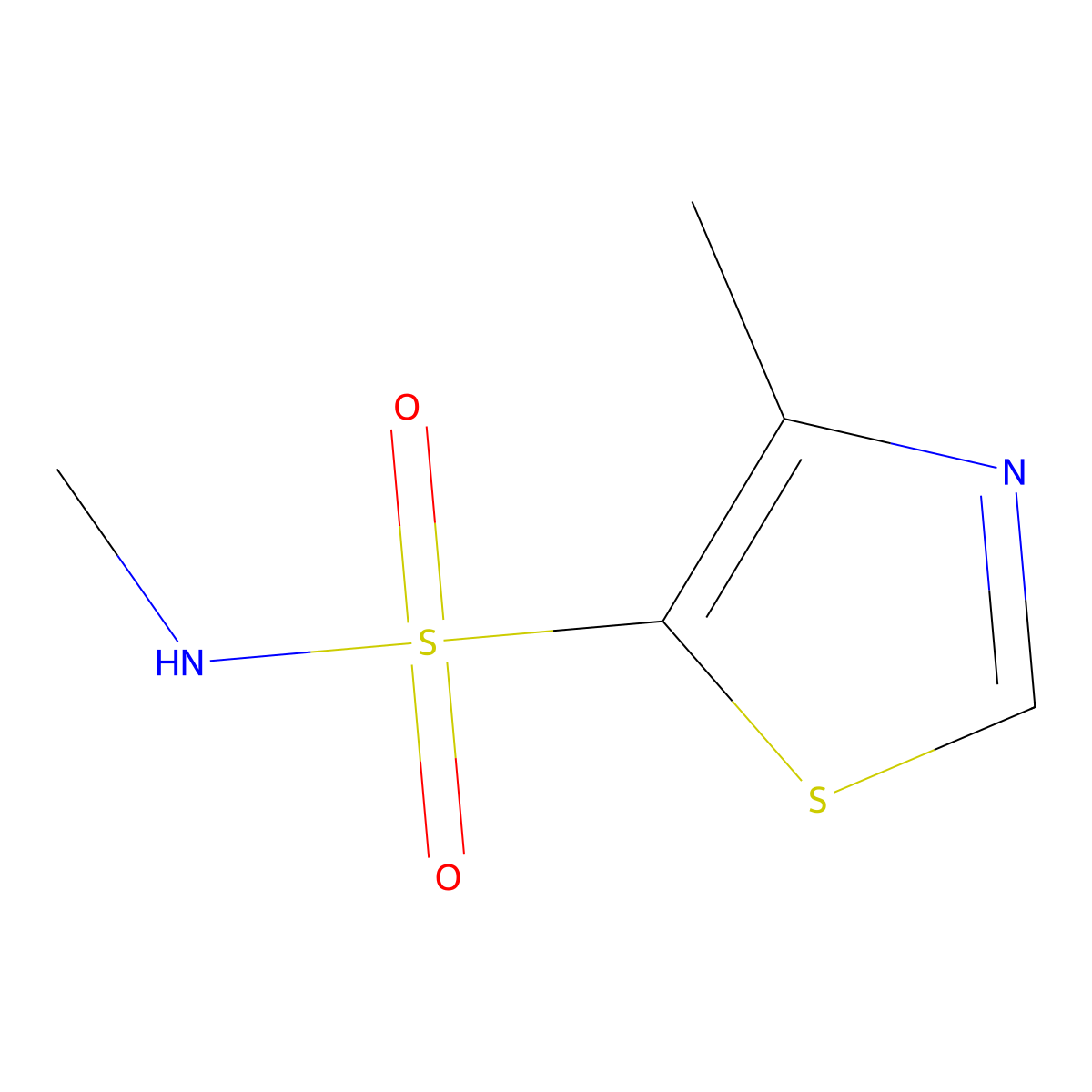 N,4-Dimethyl-1,3-thiazole-5-sulfonamide molecular structure, CAS 1823927-61-2