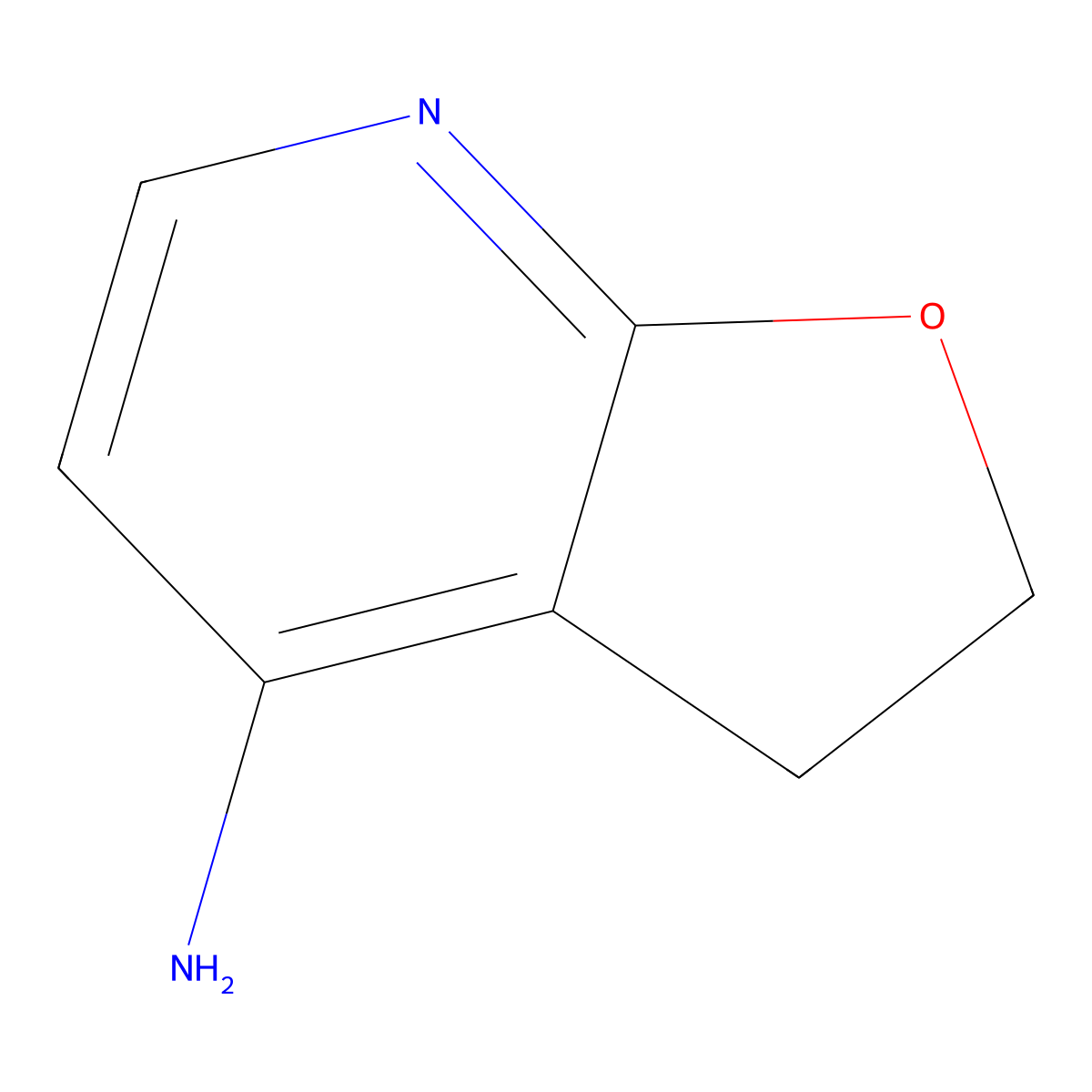4-Amino-2,3-dihydrofuro[2,3-b]pyridine molecular structure, CAS 1823929-25-4