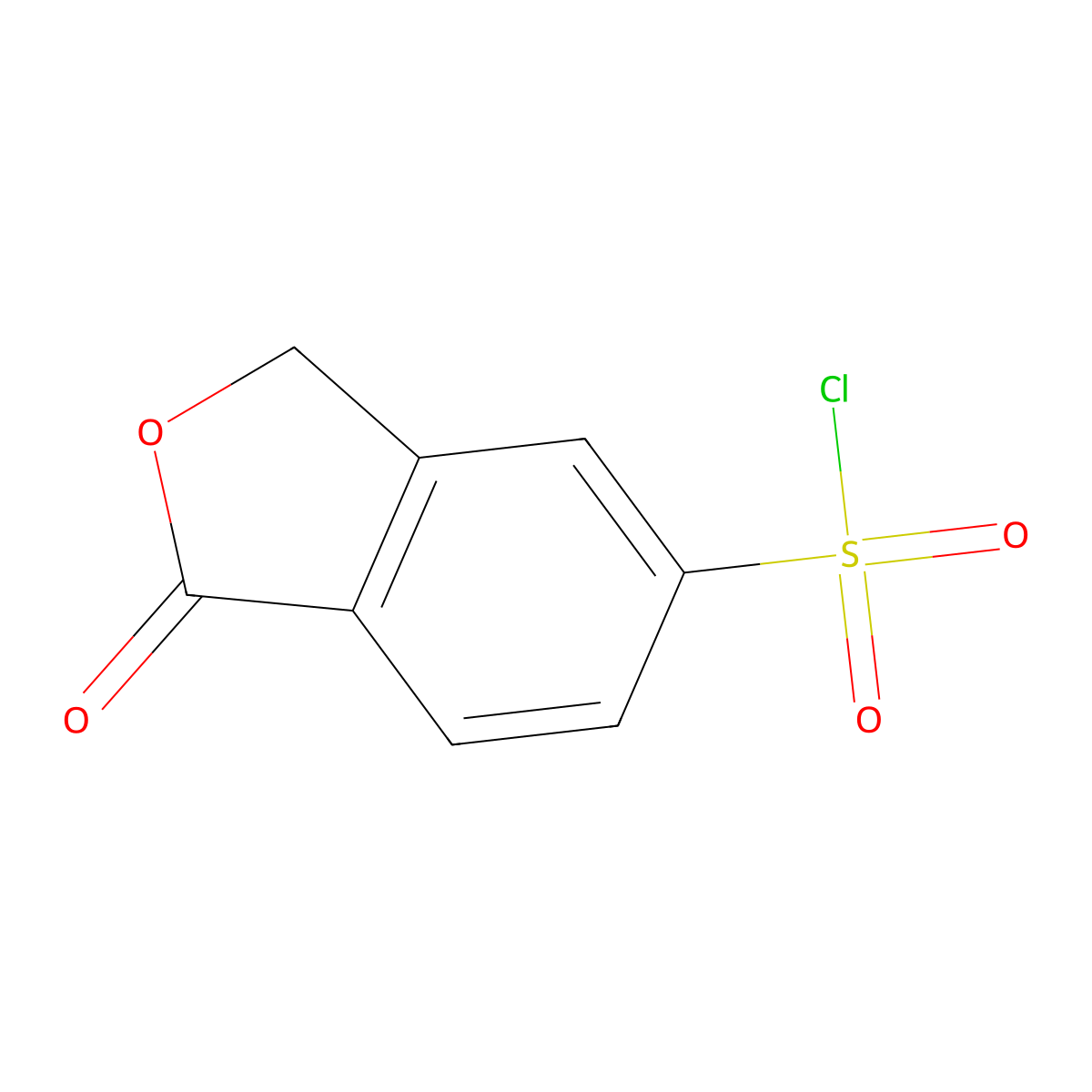 1-Oxo-1,3-dihydro-2-benzofuran-5-sulfonyl chloride molecular structure, CAS 1823930-42-2