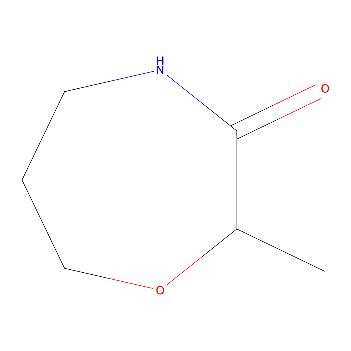 2-Methyl-1,4-oxazepan-3-one molecular structure, CAS 1823931-53-8