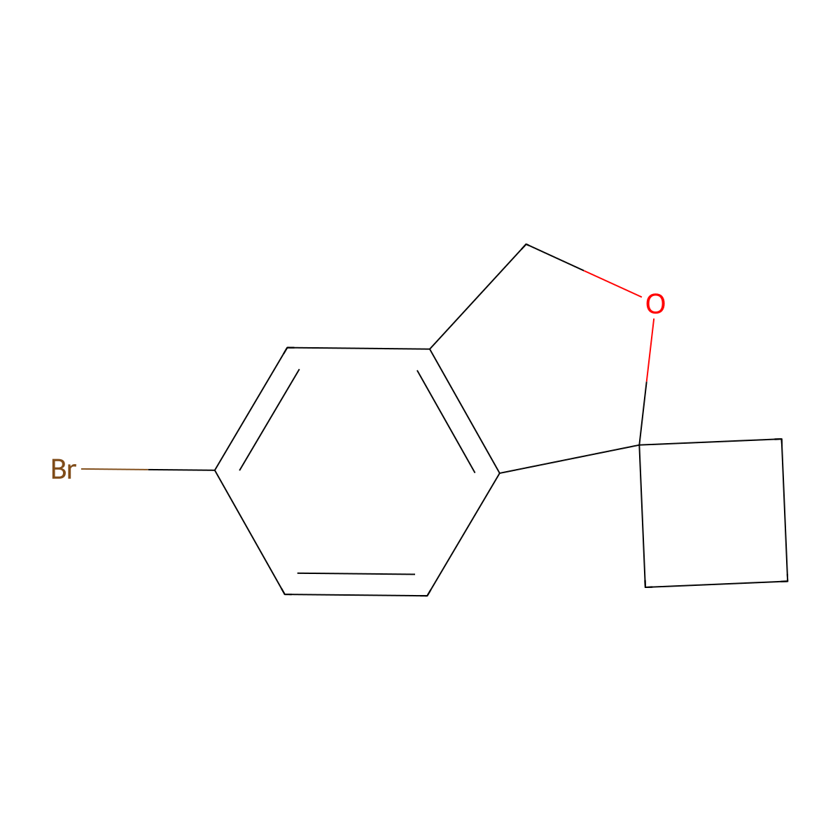 5'-bromo-3'H-spiro[cyclobutane-1,1'-isobenzofuran] molecular structure, CAS 1823932-20-2