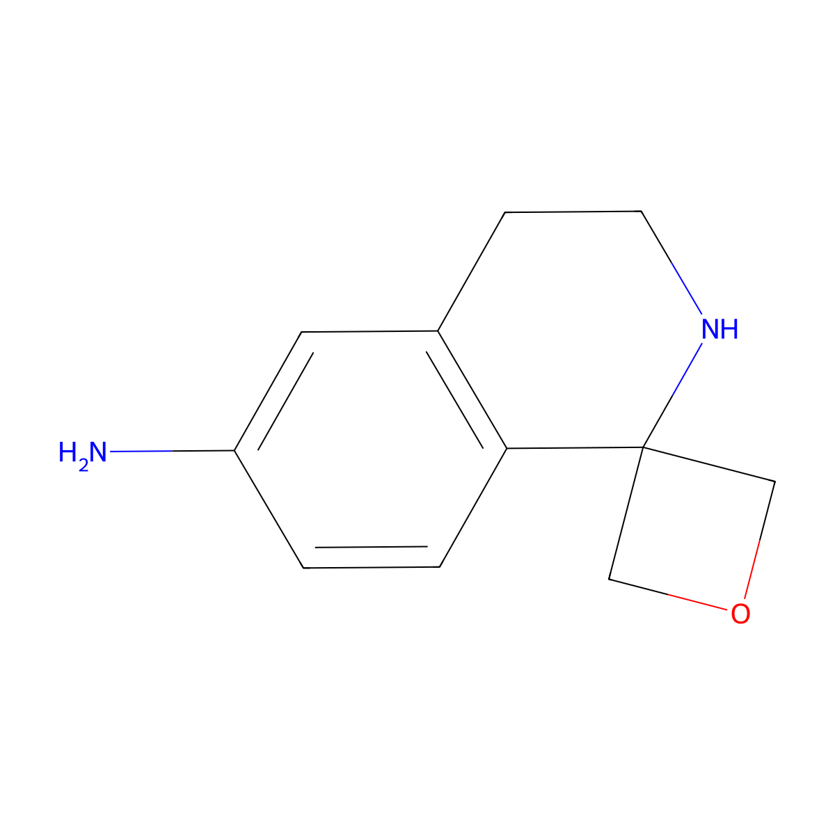 3,4-dihydro-2H-spiro[isoquinoline-1,3'-oxetan]-6-amine molecular structure, CAS 1823932-34-8