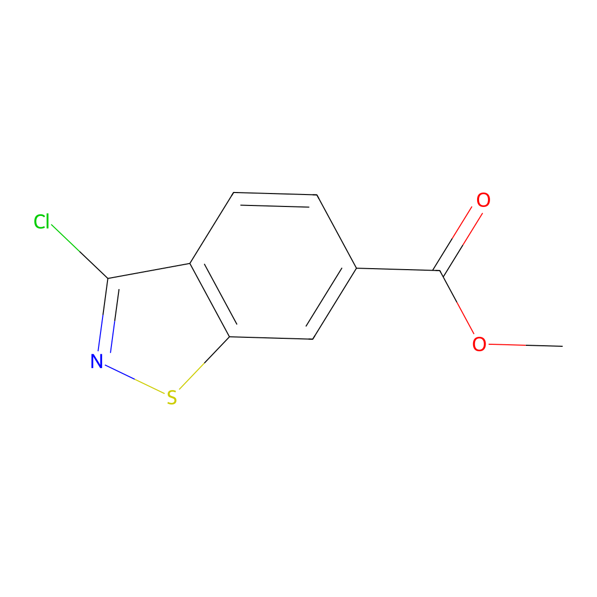 Methyl 3-chlorobenzo[d]isothiazole-6-carboxylate molecular structure, CAS 1823933-64-7