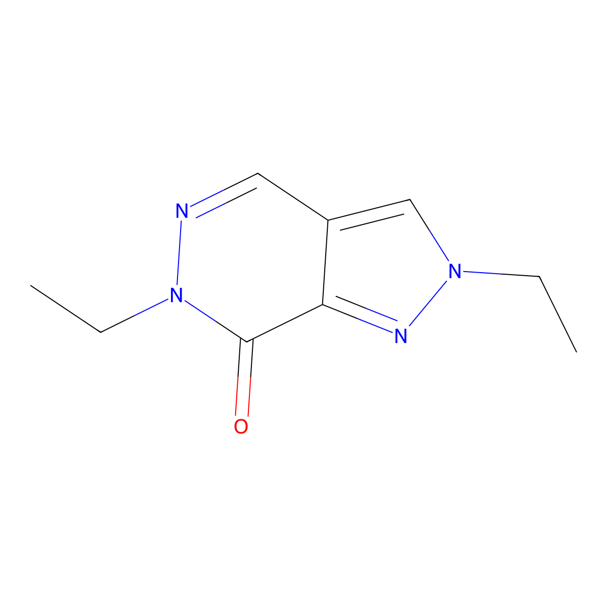 2,6-diethyl-2H,6H,7H-pyrazolo[3,4-d]pyridazin-7-one molecular structure, CAS 1823934-76-4