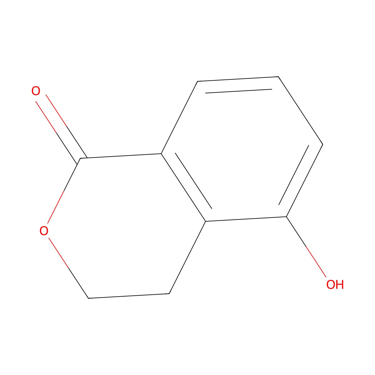 5-hydroxy-3,4-dihydro-1H-2-benzopyran-1-one molecular structure, CAS 1823935-63-2