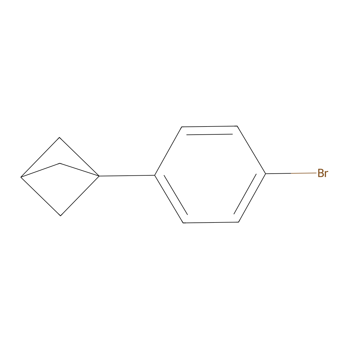 1-(4-Bromophenyl)bicyclo[1.1.1]pentane molecular structure, CAS 1823935-76-7