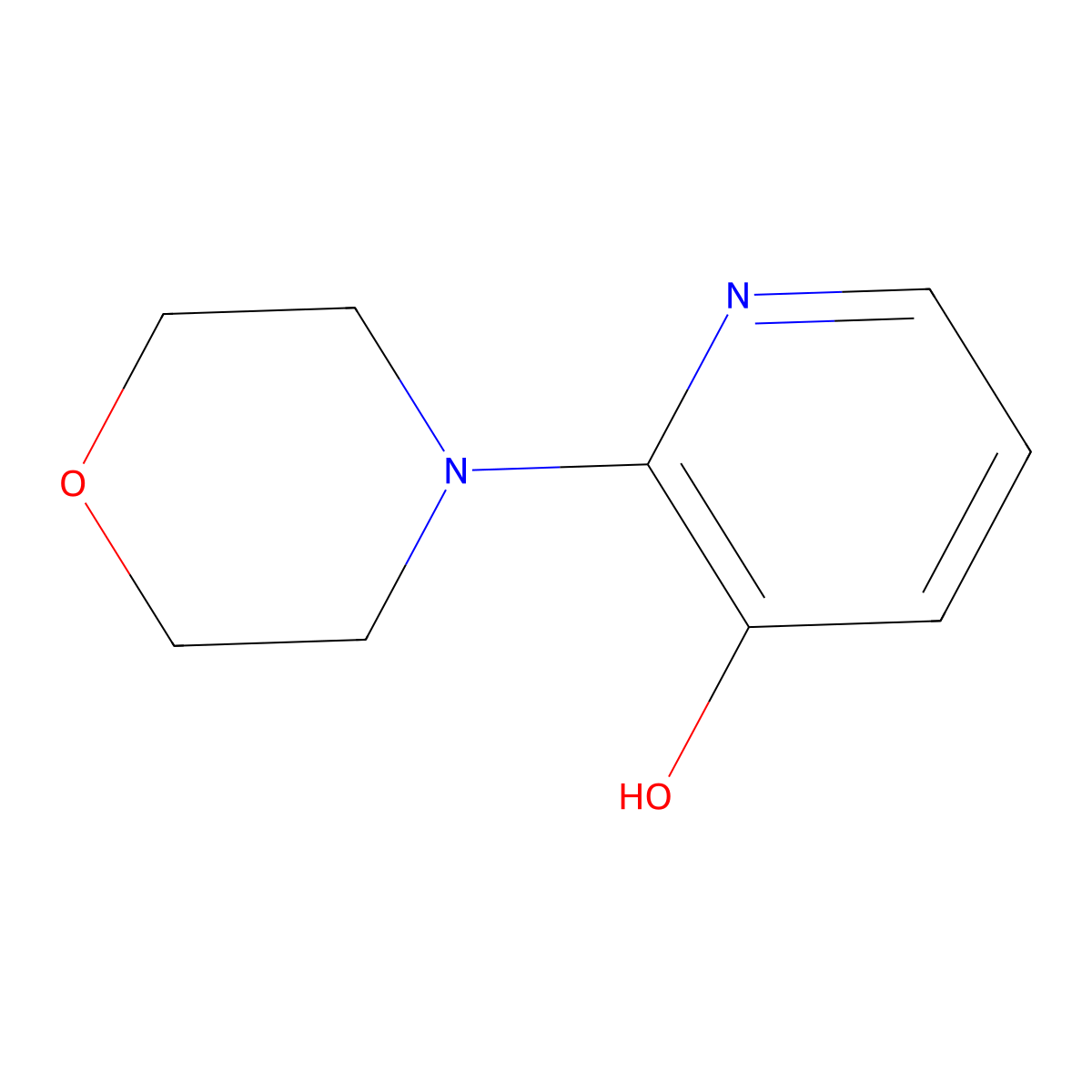 2-Morpholinopyridin-3-ol molecular structure, CAS 1823935-92-7