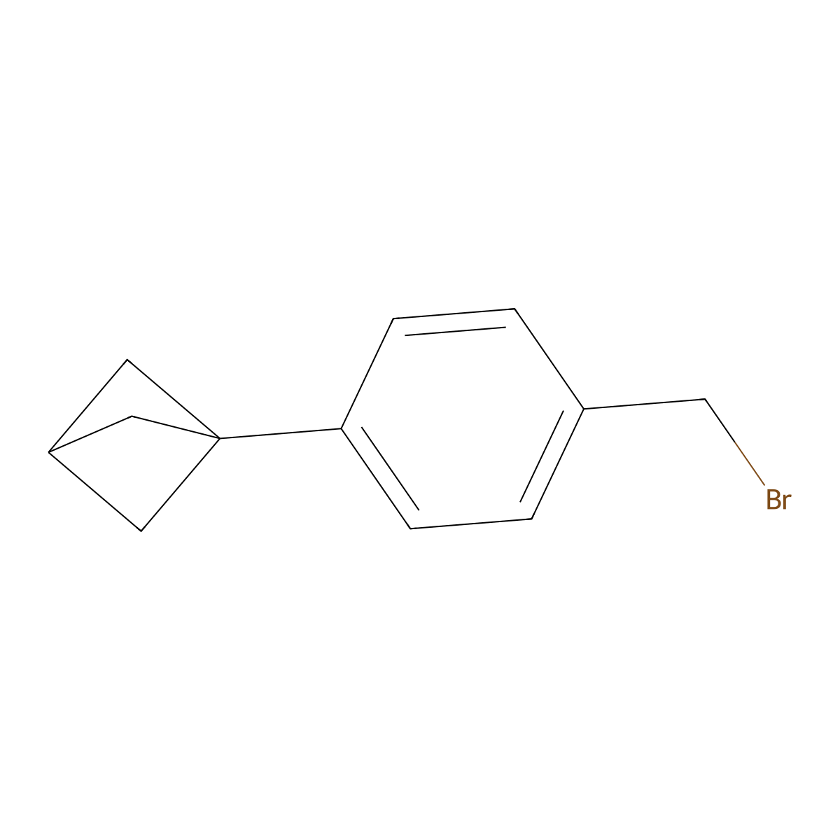 1-(4-(Bromomethyl)phenyl)bicyclo[1.1.1]pentane molecular structure, CAS 1823935-93-8