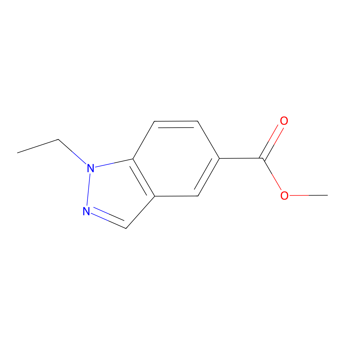 methyl 1-ethyl-1H-indazole-5-carboxylate molecular structure, CAS 1823936-41-9