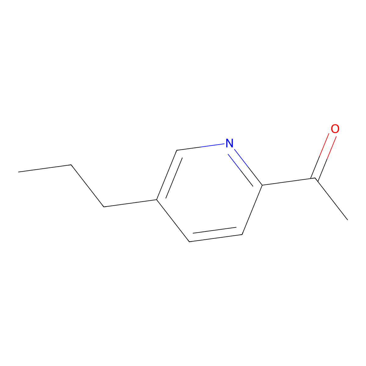 1-(5-Propylpyridin-2-yl)ethan-1-one molecular structure, CAS 1823937-46-7