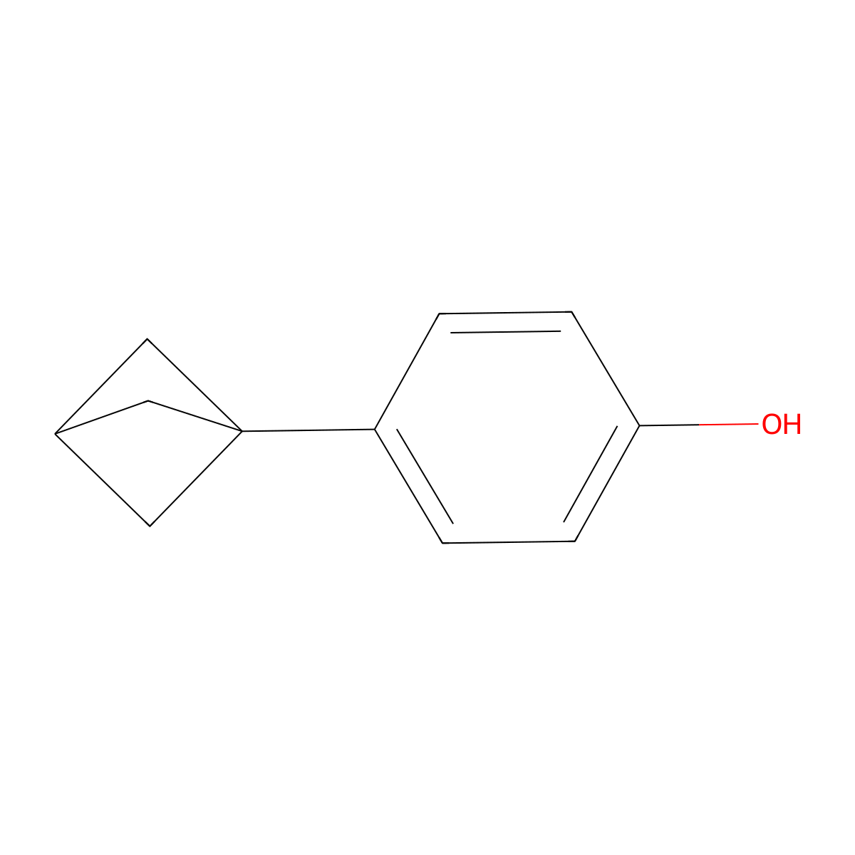 4-(Bicyclo[1.1.1]pentan-1-yl)phenol molecular structure, CAS 1823939-03-2