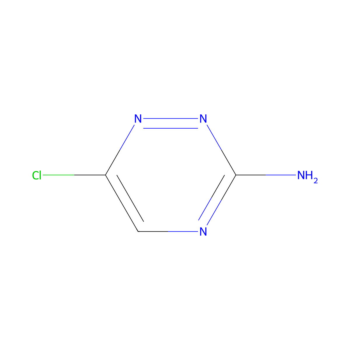 6-Chloro-1,2,4-triazin-3-amine molecular structure, CAS 1823940-48-2