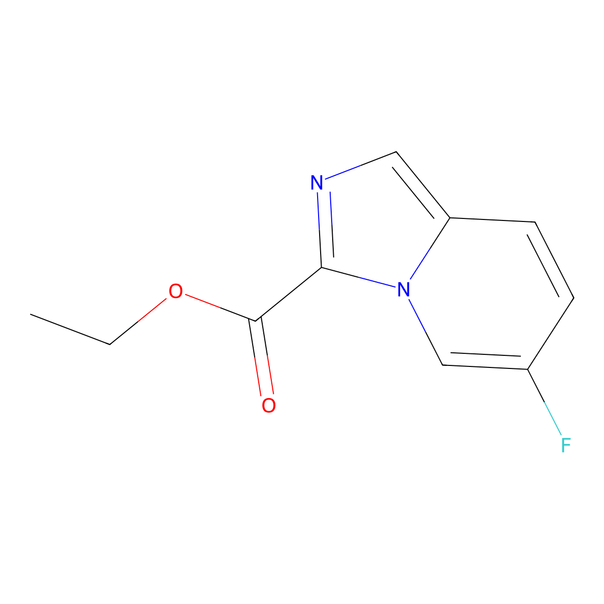 Ethyl 6-fluoroimidazo[1,5-A]pyridine-3-carboxylate molecular structure, CAS 1823942-00-2