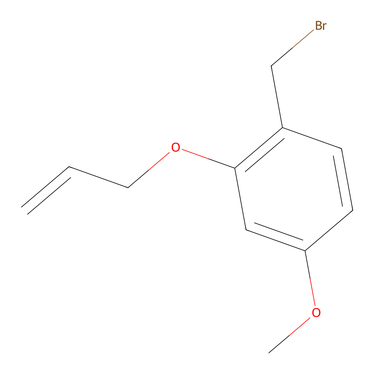2-(Allyloxy)-4-methoxybenzyl Bromide molecular structure, CAS 1823942-82-0