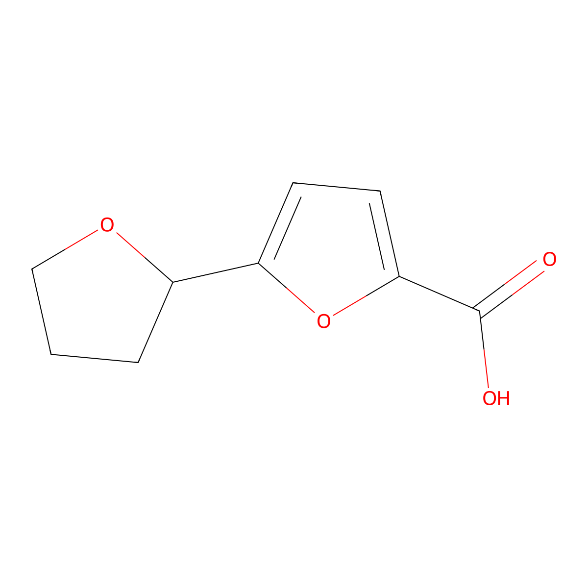 5-(Oxolan-2-yl)furan-2-carboxylic acid molecular structure, CAS 1823943-03-8