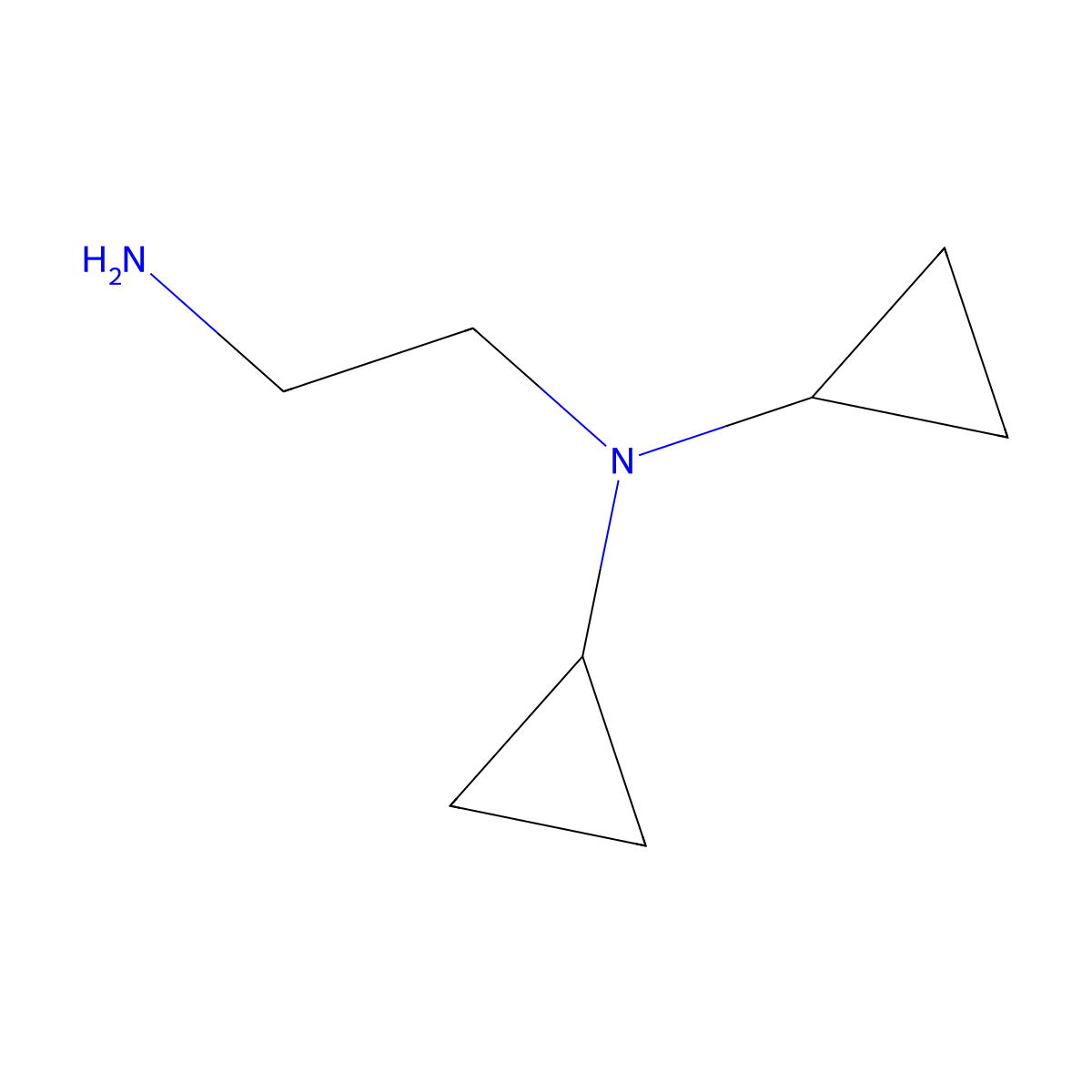 N1,N1-dicyclopropylethane-1,2-diamine molecular structure, CAS 1823943-71-0