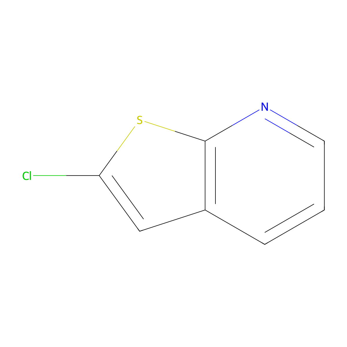 2-Chlorothieno[2,3-b]pyridine molecular structure, CAS 1823943-95-8