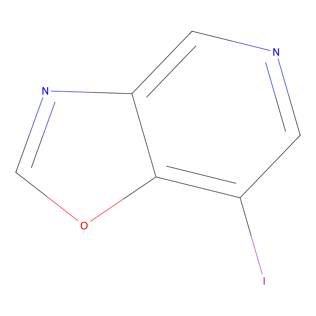 7-Iodooxazolo[4,5-c]pyridine molecular structure, CAS 1823944-01-9