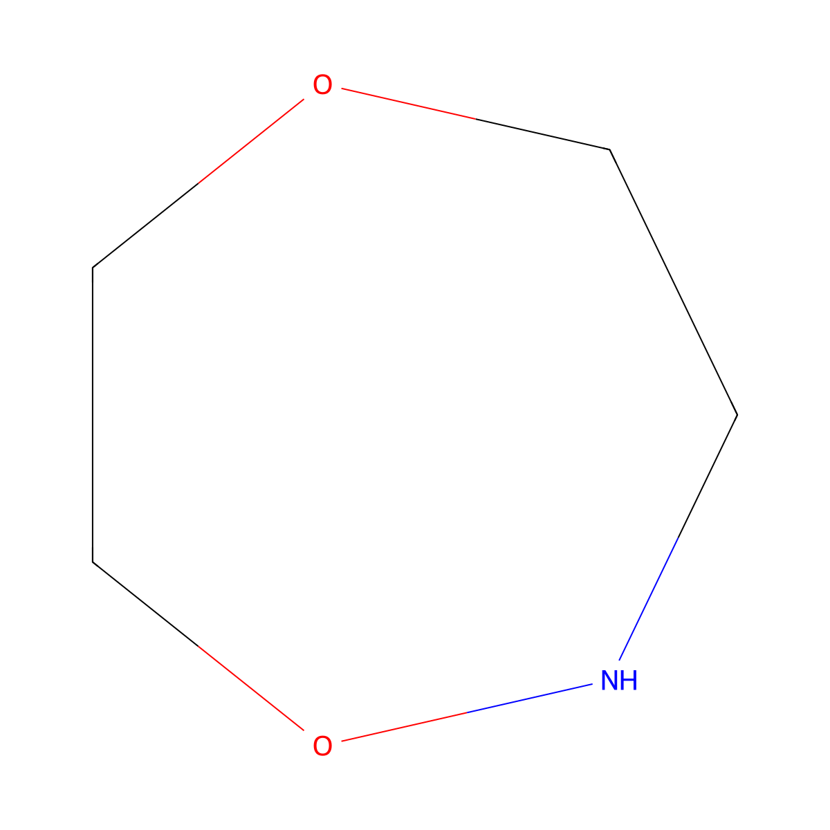 1,5,2-Dioxazepane molecular structure, CAS 1823944-49-5