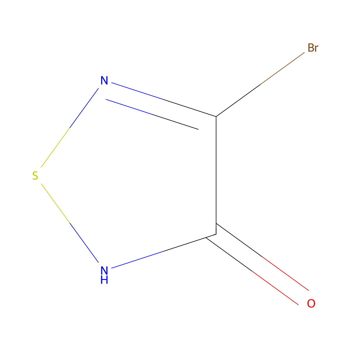 4-Bromo-1,2,5-thiadiazol-3-ol molecular structure, CAS 1823944-57-5