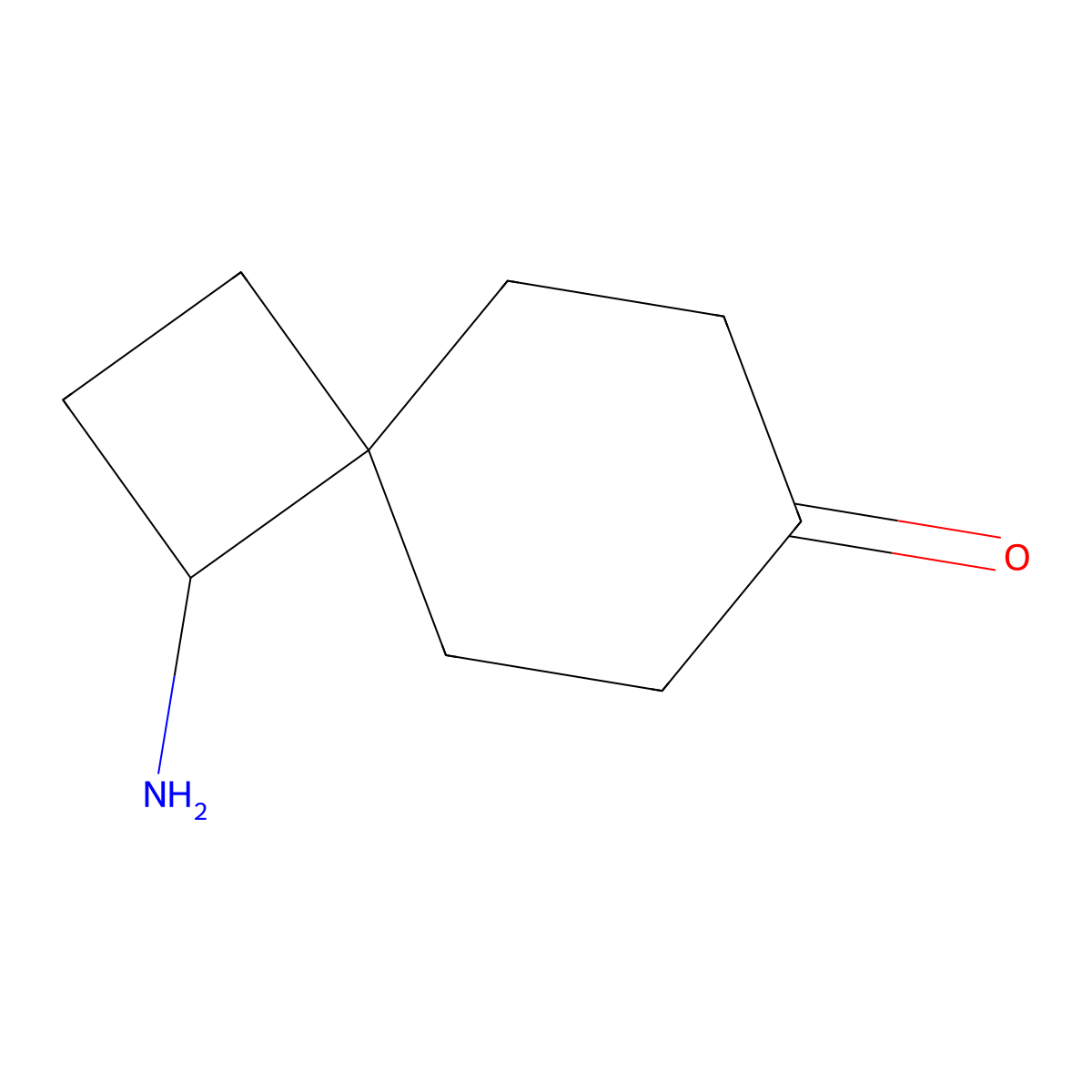 1-Aminospiro[3.5]nonan-7-one molecular structure, CAS 1823945-49-8