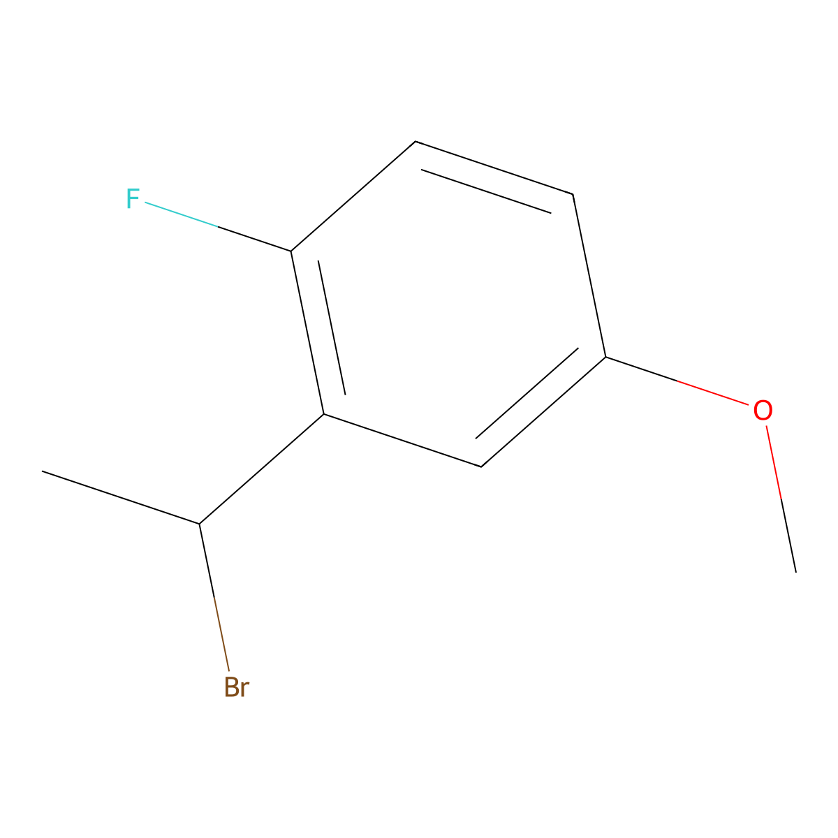 2-(1-Bromoethyl)-1-fluoro-4-methoxybenZene molecular structure, CAS 1823948-62-4