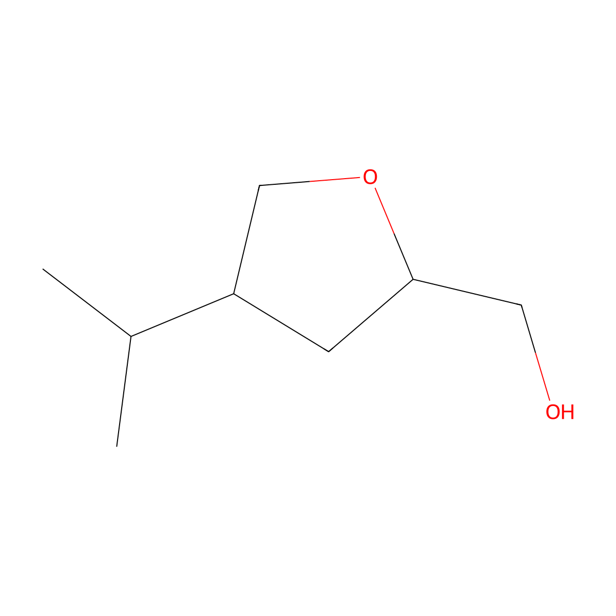 [4-(Propan-2-yl)oxolan-2-yl]methanol molecular structure, CAS 1823952-31-3