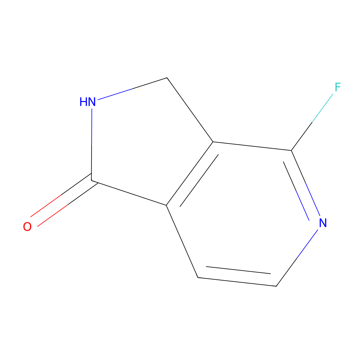 4-fluoro-1H,2H,3H-pyrrolo[3,4-c]pyridin-1-one molecular structure, CAS 1823952-90-4