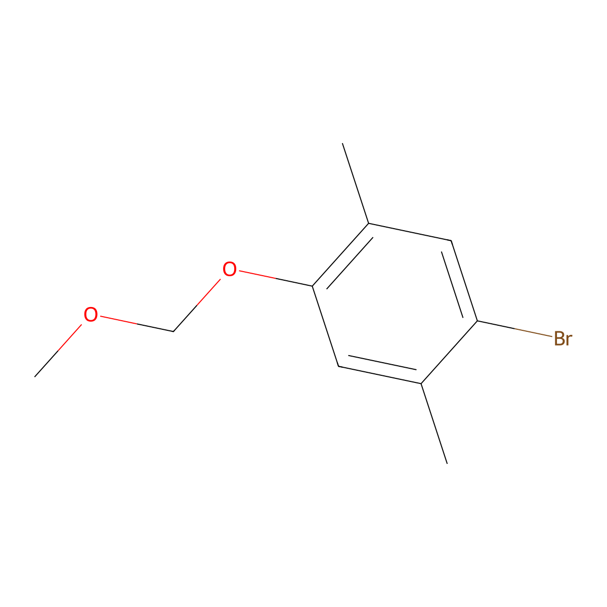 1-Bromo-4-(methoxymethoxy)-2,5-dimethylbenzene molecular structure, CAS 1823953-77-0