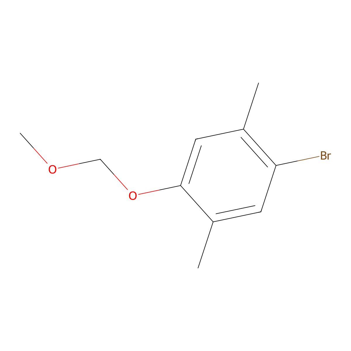 1-Bromo-4-(methoxymethoxy)-2,5-dimethylbenzene molecular structure, CAS 1823953-77-0