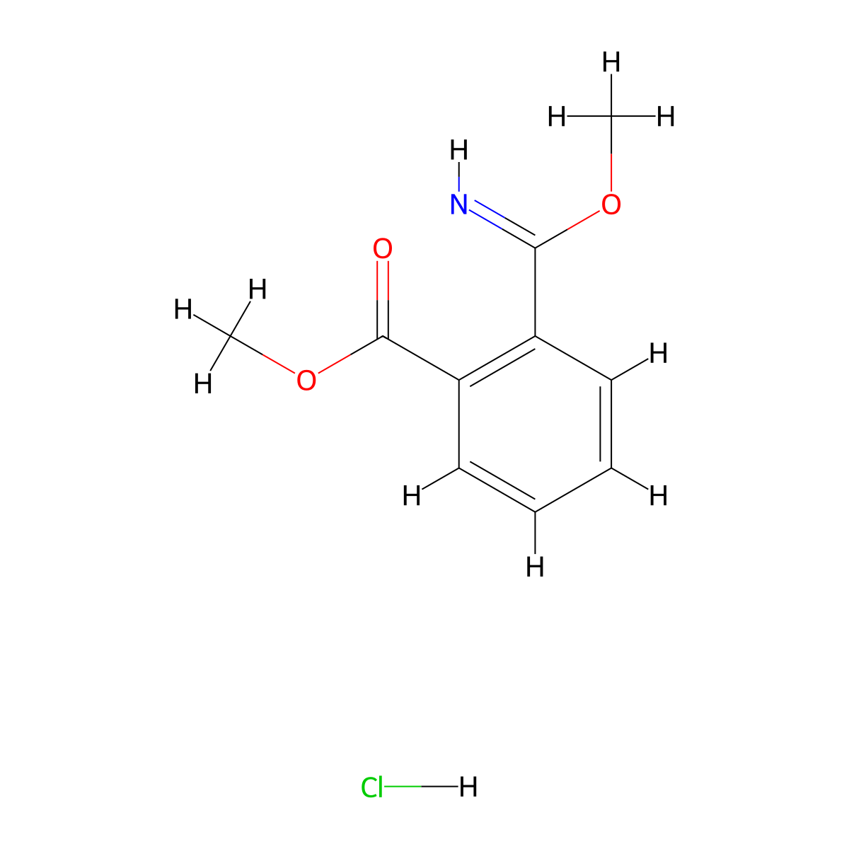 Methyl 2-[Imino(methoxy)methyl]benzoate Hydrochloride molecular structure, CAS 1823954-95-5
