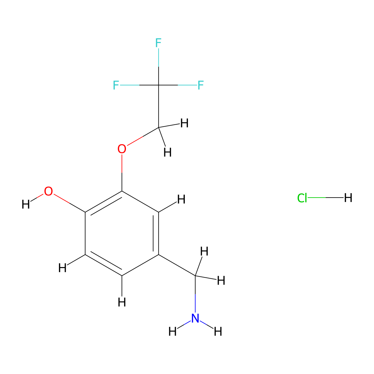 4-(Aminomethyl)-2-(2,2,2-trifluoroethoxy)phenol hydrochloride molecular structure, CAS 1823955-17-4