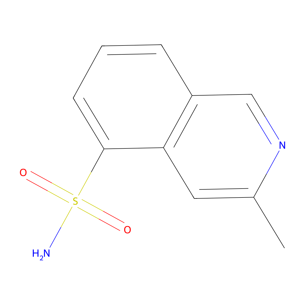 3-Methylisoquinoline-5-sulfonamide molecular structure, CAS 1823955-39-0